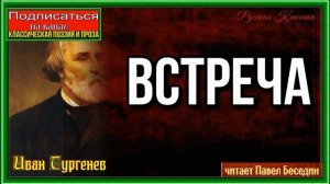 Встреча  —Стихотворение в прозе— Иван Тургенев— читает Павел Беседин