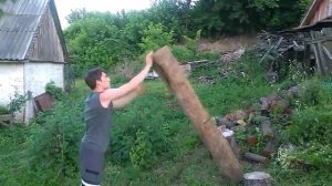 Попутная тренировка. Работа с бревном