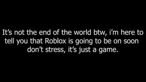 Roblox is back SOON!