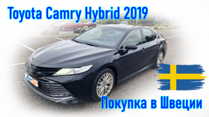 Покупка и пригон авто бывшее Taxi из Европы (Швеция). Toyota Camry Hybrid, 2019 г.