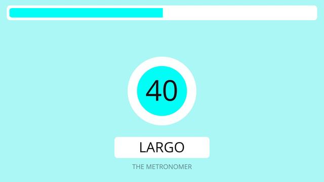 1 Hour 40 BPM Metronome | Speed : Largo смотреть онлайн