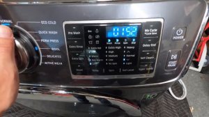 Samsung Front Load Washer Test Mode (RPM & Pressure Sensor)