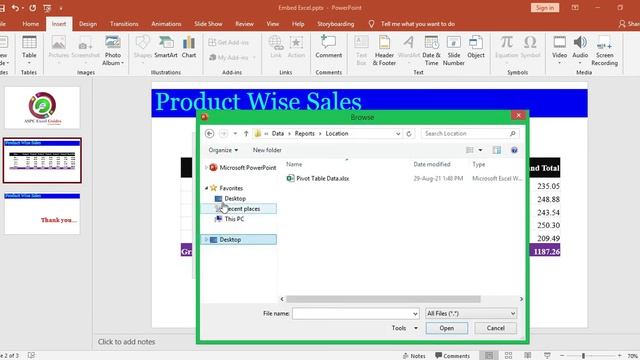 Attach or Embed Excel In Power Point Presentation or PPT (2021)