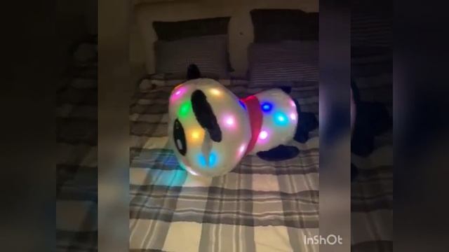 BABYLIGHT/Мягкая игрушка ночник Панда 70 см со светом и звуком/в детскую комнату/подушка антистресс смотреть онлайн