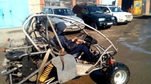 Первый выезд багги с двигателем от оки