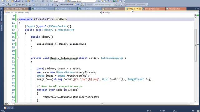 HTML WebSockets - FileAPI - Send BLOBs