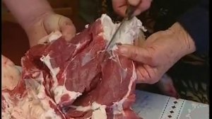 Вяление бараньей тушки целиком. Старинный черкесский способ.