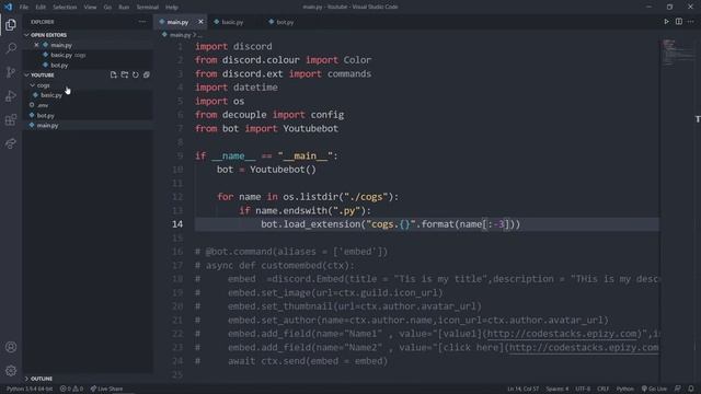 How to make Discord Bot || Introduction to Cogs