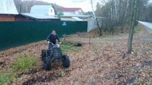 Самодельный квадроцикл из ваз 2109. Первый выезд.