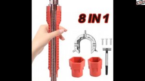 #Гаечный #ключ #для #смесителя #и #раковины 8/5 #в 1 #с #противоскользящей #ручкой #и #двойной