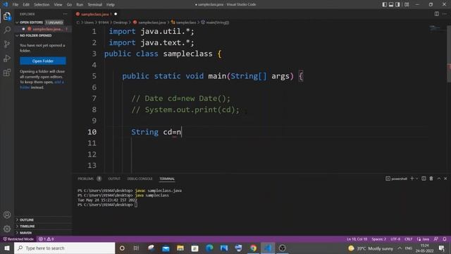 Display current date and time in java using 2 ways | Java program tutorial