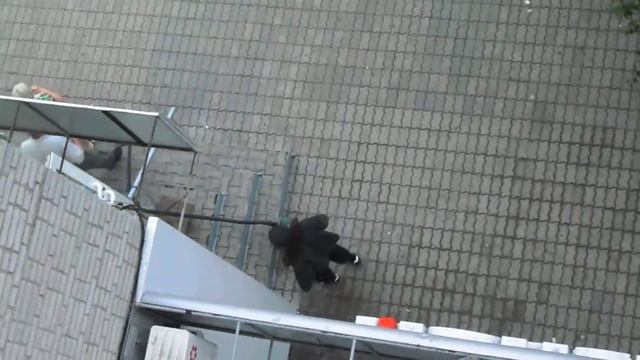 мужик пылесосит брусчатку (a man vacuuming sett) смотреть онлайн