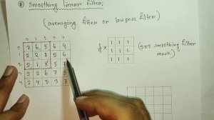 Smoothing linear filters (average filtering\low pass filter) in digital image processing in Bangla.