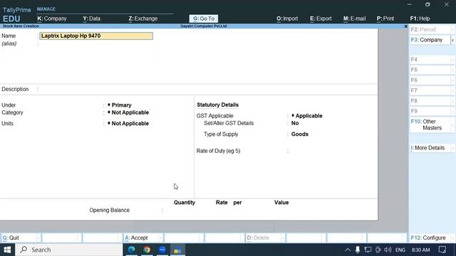 About of Alias Option in Tally Prime | GIT Education смотреть онлайн