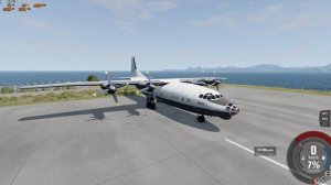 Гайд как посадить грузовой самолёт в BeamNG drive.