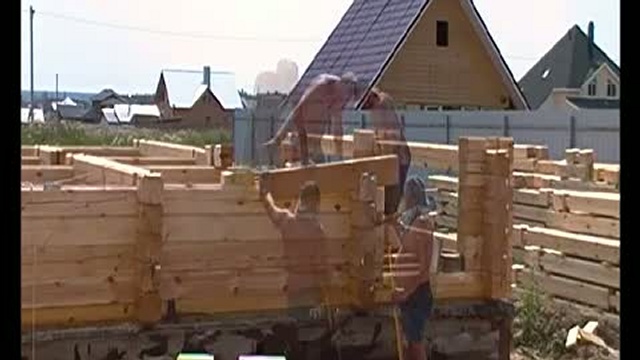 Строительство стен деревянного дома