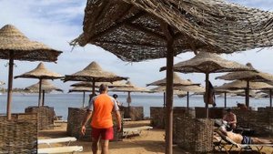 Пляж в бухте Макади бей. Египет Хургада.