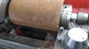 моя приспособа для торцовки длинных труб. в действии