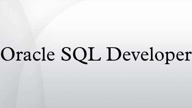 Oracle SQL Developer