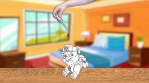 ЩЕНЯЧИЙ ПАТРУЛЬ. Раскраска для малышей. Изучение цветов.