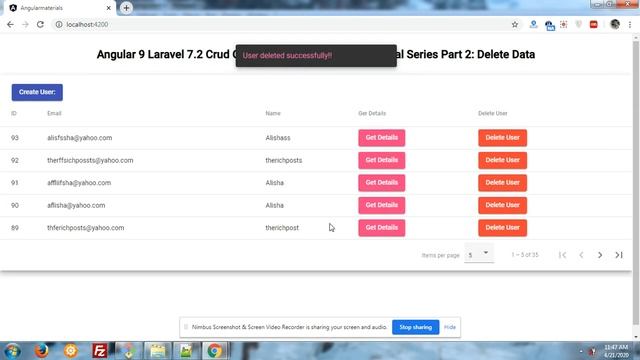 Angular 9 + Angular Material show Loader Progress Bar(mat-progress-bar) on API call Demo 2 смотреть онлайн