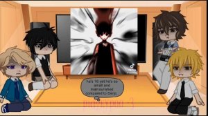 Fandoms react to OMORI | Ensemble stars, BSD, Chainsaw man, OMORI | 2/3