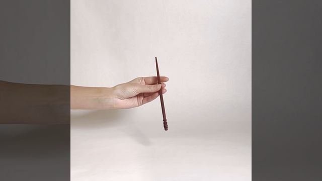 Деревянная заколка-шпилька для волос из красного дерева (махагон) H21 смотреть онлайн