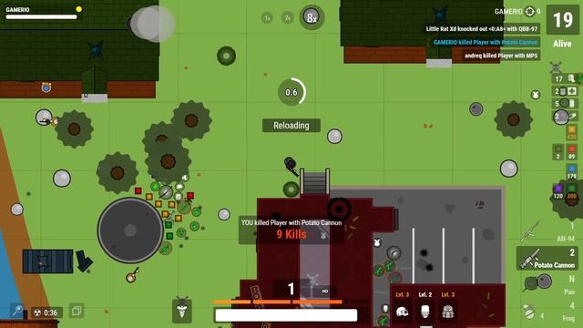 SOLO VS SQUADS IN THE POTATO MODE! | SURVIV.IO смотреть онлайн