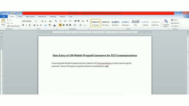 Online Data Entry Work | Data Entry Work Tutorial in Microsoft Word | Data Entry Tips for Beginners