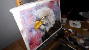 Painting A BALD EAGLE In Acrylics