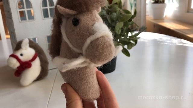 Елочная игрушка ГОЛОВА ЛОШАДКИ, войлок, 10 см и 12 см 611299 962043 смотреть онлайн