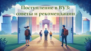 Поступление в ВУЗ: советы и рекомендации.