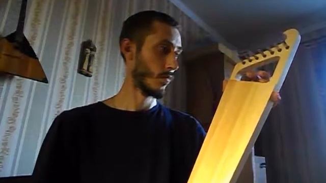 Лировидные 7-струнные гусли, наигрыш чижик, настройка с 2 бурдонами смотреть онлайн