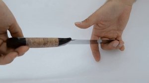 Нож "Беркут" из нержавеющей стали 65х13. Рукоять дерево граб с берестой