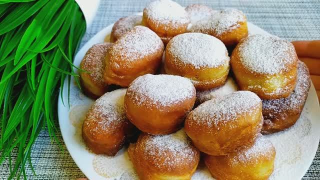 Готовлю пока закипает чайник быстрые пончики на кефире??