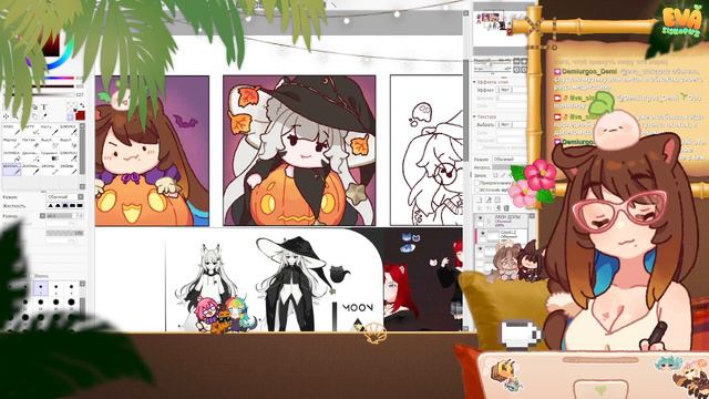 🌱[ ART STREAM • no micro ] Утренняя молчаливая работа~ (๑U⩊U๑)🌱 смотреть онлайн