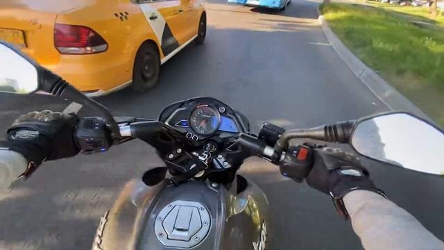 Покатушка#1( на Bajaj pulsar ns 200) пробное видео ) смотреть онлайн