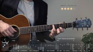 "Mockingbird" in 5 Levels (Eminem fingerstyle guitar cover) | Tabs + Chords + Lyrics
