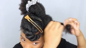 How to: Curly bangs and puff using UpNorth Naturals / Natural hair