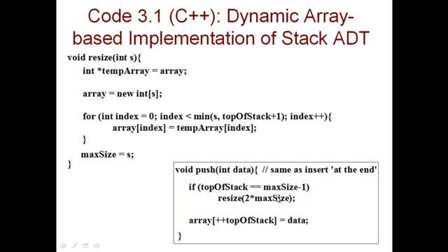 CSC 228, Fall 2020: 3.1 Implementation of Stack ADT using Dynamic Arrays смотреть онлайн