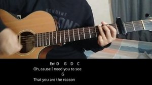 You Are The Reason - Calum Scott | Easy Guitar tutorial with Chords Lyrics | Guitar Play Along