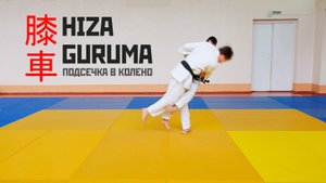 HIZA GURUMA / Подсечка в колено под отставленную ногу / 膝車