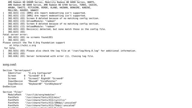 Unix & Linux: X server does not want to restart with xorg.conf and AMD proprietary driver смотреть онлайн