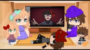 Past Afton Family react to Michael Afton memes||Fnaf 4 tormentors||Gacha Club