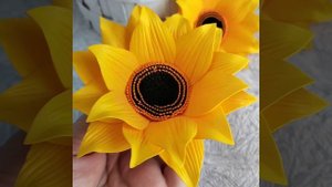 Подсолнухи из фоамирана