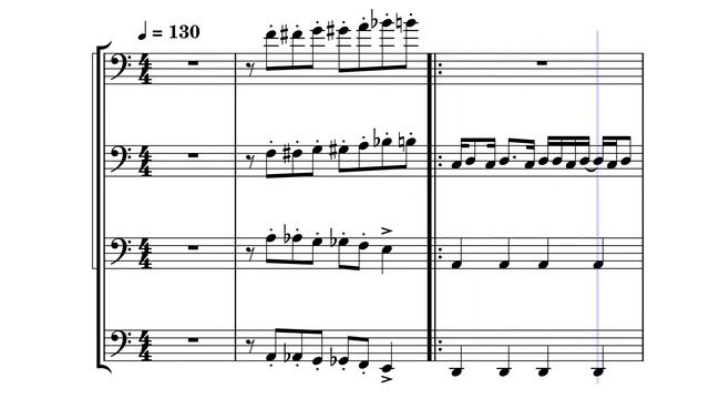 Talus Battle - Trombone Quartet Arrangement смотреть онлайн