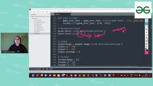 LEARN HOW TO MAKE SPACE INVADERS GAME USING PYTHON
