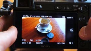 SONY NEX-7 Basic button use