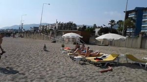 Собственный пляж отеля Monart City Hotel Аланья Турция