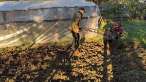 Weima дизельный мотоблок. Фрезеровка под чеснок_11.10-4K